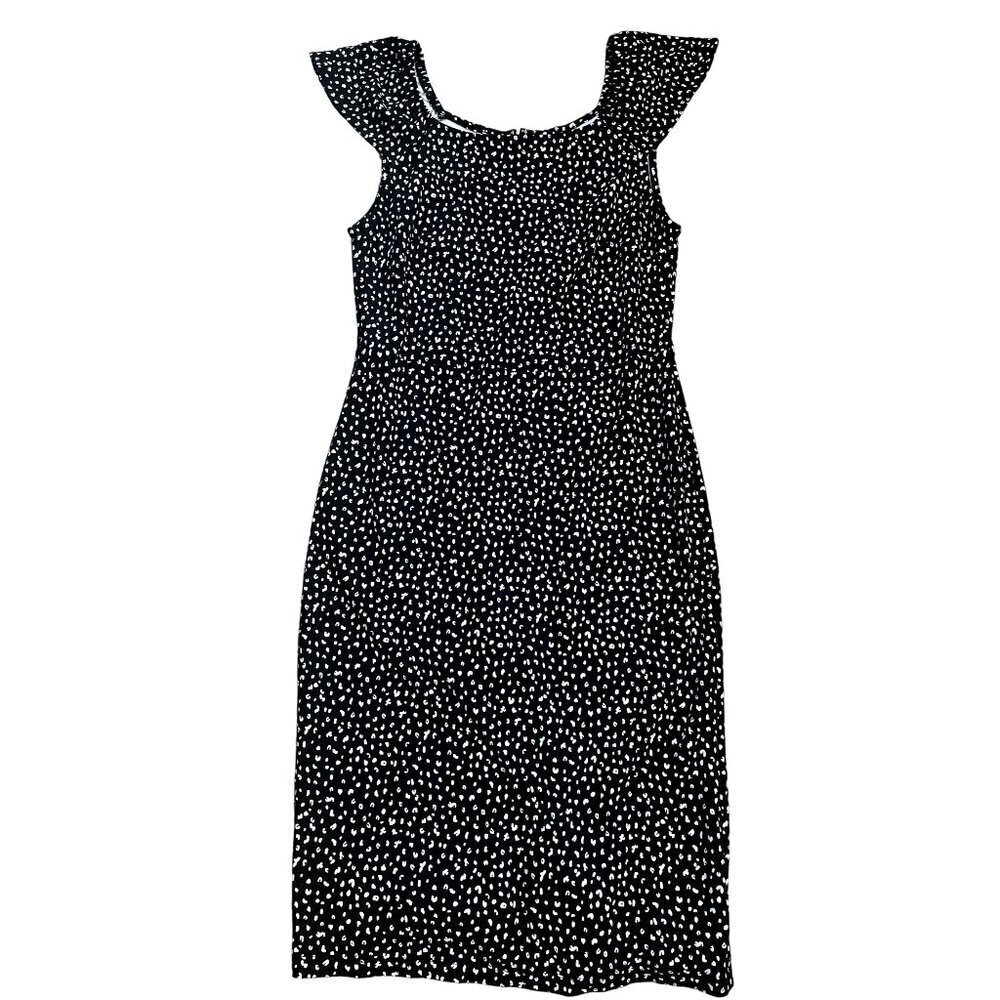 NWOT Old Navy Black Sheath Midi Dress M Tall